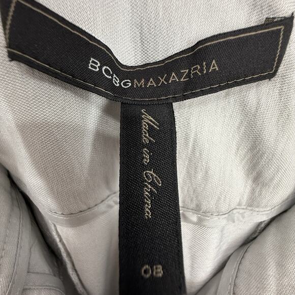BCBGMAXAZRIA Caroline Wide Leg Pants size 8 Light Dove Gray - Picture 9 of 10